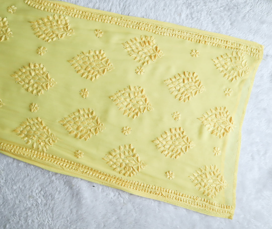 Swara Yellow Viscose Georgette Kurta