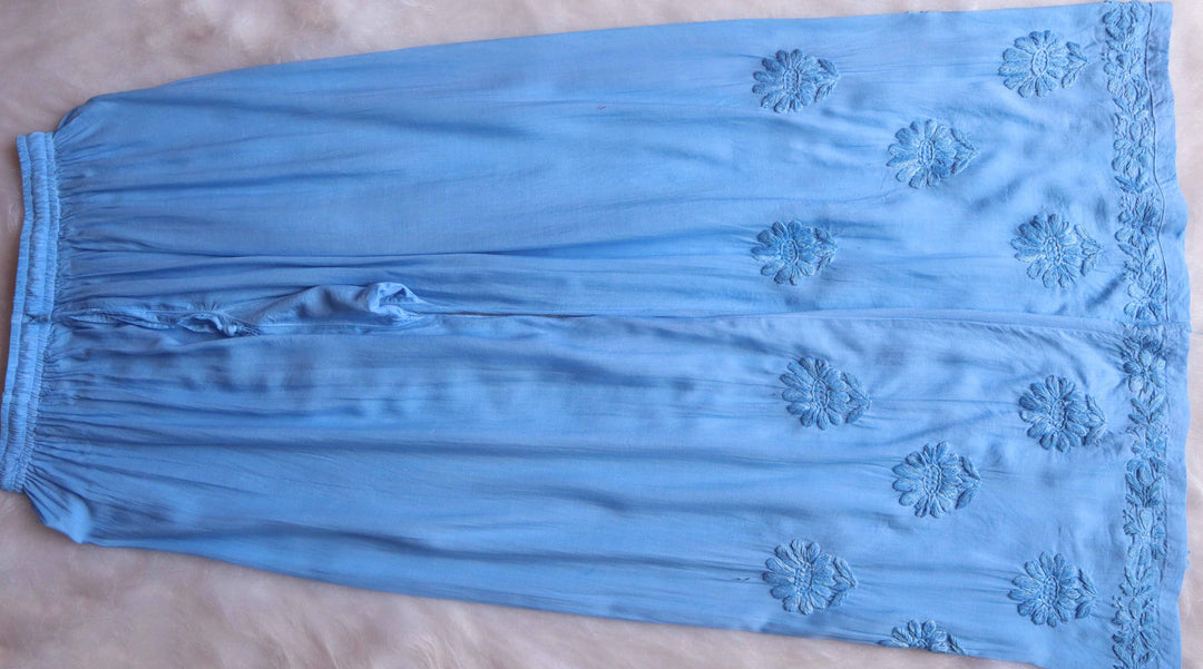 AVANI ICE BLUE RAYON KURTA PANT SET