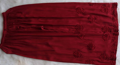 AVANI MAROON RAYON KURTA PANT SET