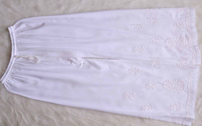 GUL WHITE RAYON KURTA PANT SET