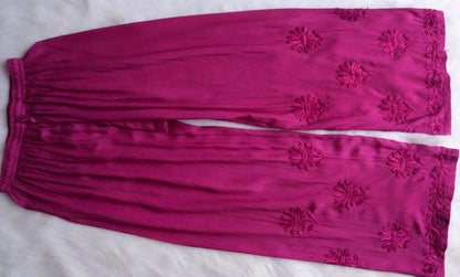 AVANI DEEP PINK RAYON KURTA PANT SET